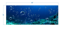 Load image into Gallery viewer, Aquarium Background Underwater bubbles - vinyl graphic adhesive AQ0049