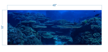 Load image into Gallery viewer, Aquarium Background Underwater Coral Reef - vinyl graphic adhesive AQ0041
