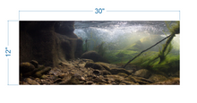 Load image into Gallery viewer, Aquarium Background River Rocks Underwater - vinyl graphic adhesive AQ0040