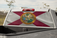 Load image into Gallery viewer, Truck Decal Back Window - Florida State Flag - perforated vinyl TBW010
