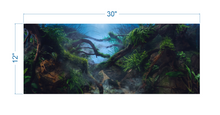 Load image into Gallery viewer, Aquarium Background Mystical Tropical Jungle - vinyl graphic adhesive AQ0053