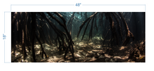 Load image into Gallery viewer, Aquarium Background Underwater Roots - vinyl graphic adhesive AQ0034