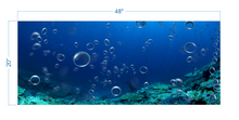 Load image into Gallery viewer, Aquarium Background Underwater bubbles - vinyl graphic adhesive AQ0049