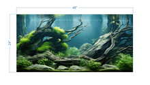 Load image into Gallery viewer, Aquarium Background Underwater Forest 2 - vinyl graphic adhesive AQ0045