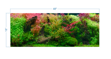 Load image into Gallery viewer, Aquarium Background Tropical Jungle - vinyl graphic adhesive AQ0052