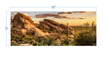 Load image into Gallery viewer, Terrarium Background Sunset over Rocks - vinyl graphic adhesive TR0009