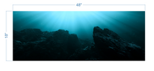 Load image into Gallery viewer, Aquarium Background Underwater Rocks 2 - vinyl graphic adhesive AQ0032