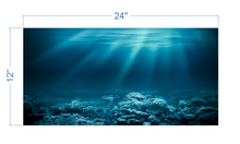 Load image into Gallery viewer, Aquarium Background Underwater Ocean 3 - vinyl graphic adhesive AQ0037