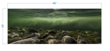 Load image into Gallery viewer, Aquarium Background River Underwater, Rocks - vinyl graphic adhesive AQ0042