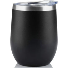 Load image into Gallery viewer, Custom Engraved Wine Tumbler 12oz– Travel Mug Insulated - straw included