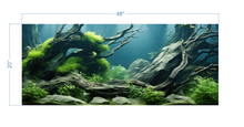 Load image into Gallery viewer, Aquarium Background Underwater Forest 2 - vinyl graphic adhesive AQ0045