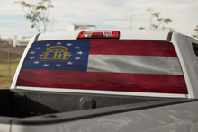 Load image into Gallery viewer, Truck Decal Back Window - Georgia State Flag - perforated vinyl TBW028