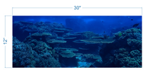 Load image into Gallery viewer, Aquarium Background Underwater Coral Reef - vinyl graphic adhesive AQ0041