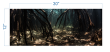 Load image into Gallery viewer, Aquarium Background Underwater Roots - vinyl graphic adhesive AQ0034