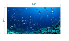 Load image into Gallery viewer, Aquarium Background Underwater bubbles - vinyl graphic adhesive AQ0049