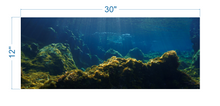Load image into Gallery viewer, Aquarium Background Underwater Ocean - vinyl graphic adhesive AQ0047