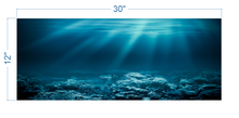 Load image into Gallery viewer, Aquarium Background Underwater Ocean 3 - vinyl graphic adhesive AQ0037