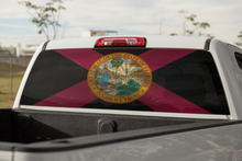 Load image into Gallery viewer, Truck Decal Back Window - Black Out Florida State Flag - perforated vinyl TBW024