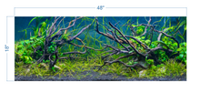 Load image into Gallery viewer, Aquarium Background Planted Aquarium Tropical 3 - vinyl graphic adhesive AQ0038