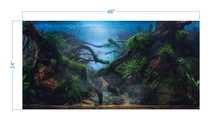 Load image into Gallery viewer, Aquarium Background Mystical Tropical Jungle - vinyl graphic adhesive AQ0053