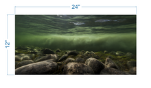 Load image into Gallery viewer, Aquarium Background River Underwater, Rocks - vinyl graphic adhesive AQ0042