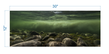 Load image into Gallery viewer, Aquarium Background River Underwater, Rocks - vinyl graphic adhesive AQ0042