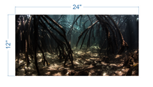 Load image into Gallery viewer, Aquarium Background Underwater Roots - vinyl graphic adhesive AQ0034