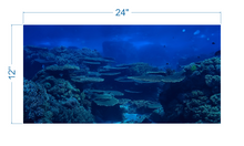 Load image into Gallery viewer, Aquarium Background Underwater Coral Reef - vinyl graphic adhesive AQ0041