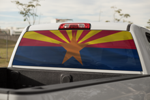 Load image into Gallery viewer, Truck Decal Back Window - Arizona State Flag - perforated vinyl TBW015
