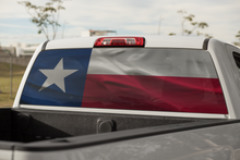 Load image into Gallery viewer, Truck Decal Back Window - Texas State Flag - perforated vinyl TBW011