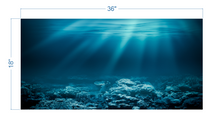 Load image into Gallery viewer, Aquarium Background Underwater Ocean 3 - vinyl graphic adhesive AQ0037