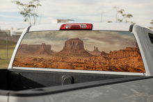 Load image into Gallery viewer, Truck Decal Back Window - Monument Valley - perforated vinyl TBW034