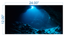 Load image into Gallery viewer, Aquarium Background Underwater Cave - vinyl graphic adhesive AQ0011