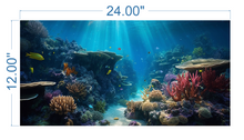 Load image into Gallery viewer, Aquarium Background Underwater Ocean 2  - vinyl graphic adhesive AQ0026