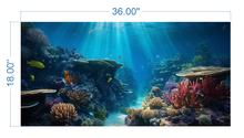 Load image into Gallery viewer, Aquarium Background Underwater Ocean 2  - vinyl graphic adhesive AQ0026