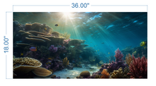 Load image into Gallery viewer, Aquarium Background Underwater Ocean 3  - vinyl graphic adhesive AQ0025