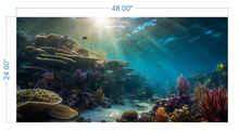 Load image into Gallery viewer, Aquarium Background Underwater Ocean 3  - vinyl graphic adhesive AQ0025