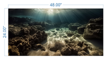 Load image into Gallery viewer, Aquarium Background Underwater Ocean  - vinyl graphic adhesive AQ0024