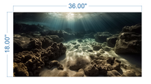 Load image into Gallery viewer, Aquarium Background Underwater Ocean  - vinyl graphic adhesive AQ0024