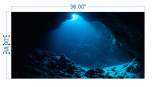 Load image into Gallery viewer, Aquarium Background Underwater Cave - vinyl graphic adhesive AQ0011