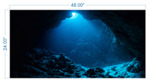 Load image into Gallery viewer, Aquarium Background Underwater Cave - vinyl graphic adhesive AQ0011