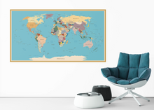 Load image into Gallery viewer, Vintage World Map - vinyl wall murals. WMM001 Ideal wall decoration for bedroom, living room, office, etc