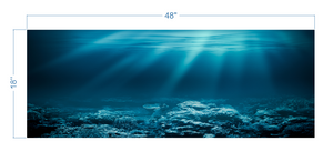 Aquarium Background Underwater Ocean 3 - vinyl graphic adhesive AQ0037
