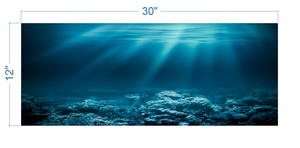 Aquarium Background Underwater Ocean 3 - vinyl graphic adhesive AQ0037