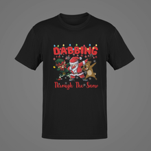 Load image into Gallery viewer, Dabbing through the snow T-Shirt, Merry Christmas Santa Claus Unisex Gift NAV005
