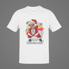 Load image into Gallery viewer, Dancing Pet Merry Christmas T-Shirt, Santa Claus Unisex Gift NAV015
