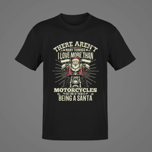 Load image into Gallery viewer, Santa Biker T-Shirt, Christmas Santa Claus Unisex shirt Gift NAV001
