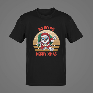 Ho Ho Ho Merry Xmas T-Shirt, Merry Christmas Santa Claus Unisex Gift NAV006