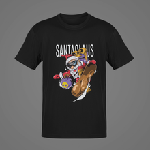 Load image into Gallery viewer, Skateboarding Santa Claus T-Shirt, Merry Christmas Unisex Gift NAV016
