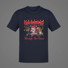 Load image into Gallery viewer, Dabbing through the snow T-Shirt, Merry Christmas Santa Claus Unisex Gift NAV005
